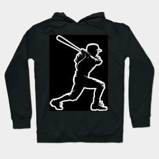 Baseball player with bat Hoodie